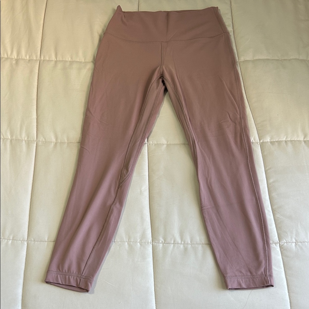Mauve High-Waisted Leggings